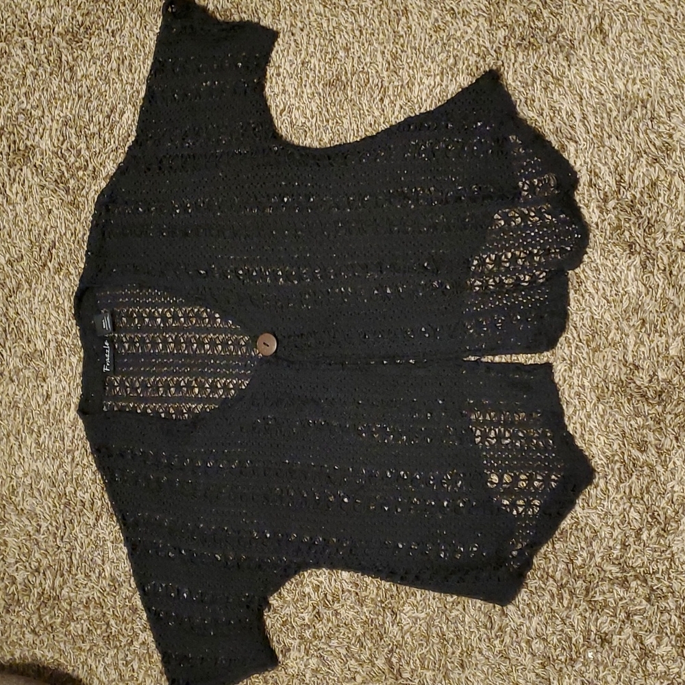 Frazzle loose knit cardigan